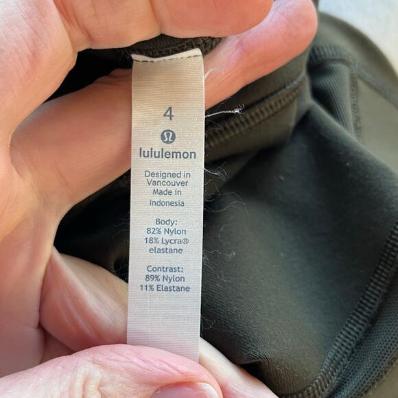 Lululemon Women's Wunder Under Hi-Rise Tech Mesh 28" Leggings Green Size 4 - Picture 7 of 9